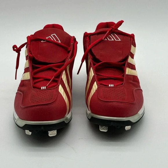 Men’s Size 15 Adidas Red Spinner lV Steel Baseball Softball Cleats NWOB - Picture 5 of 11